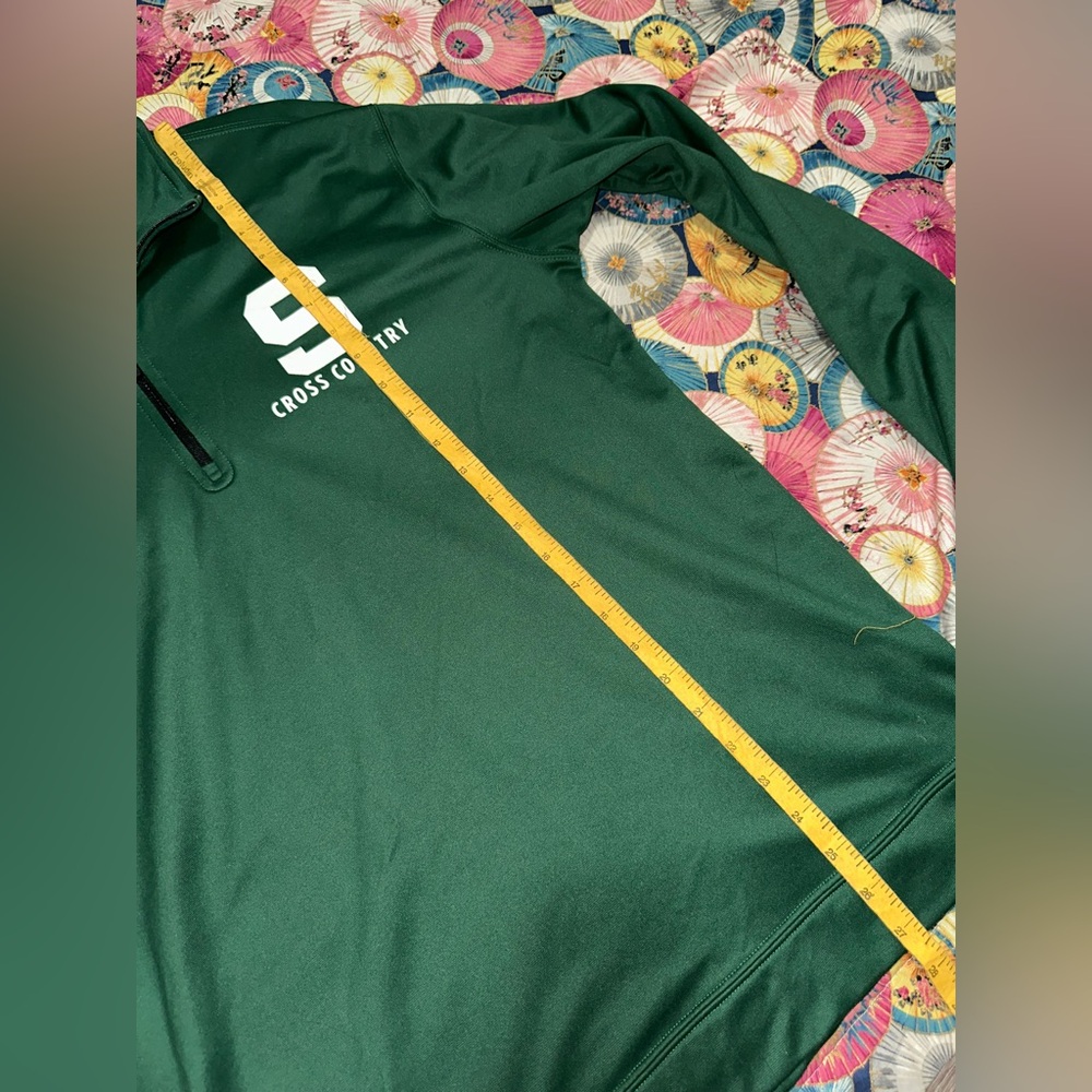 Nike Men’s Michigan State Spartans Coaches Quarter Zip DriFIT Pullover Shirt - Picture 4 of 6
